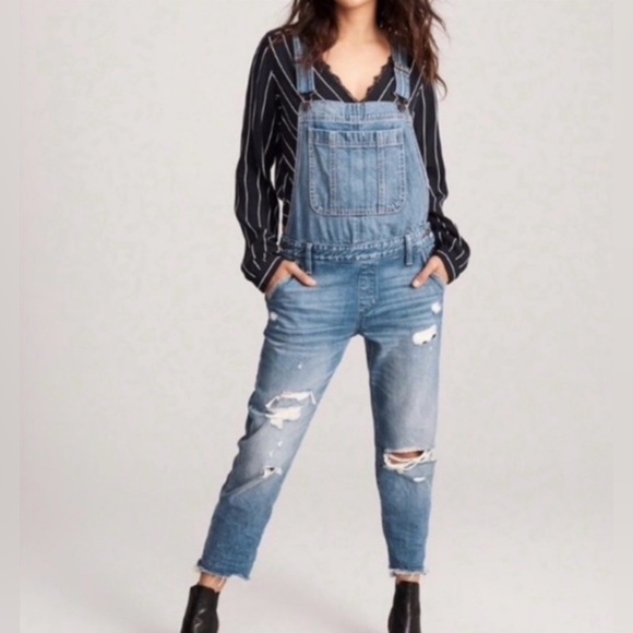 Abercrombie & Fitch Pants - Womens Abercrombie & Fitch Overalls Distressed Size XL